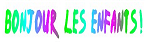 bonjour les enfants coloriage